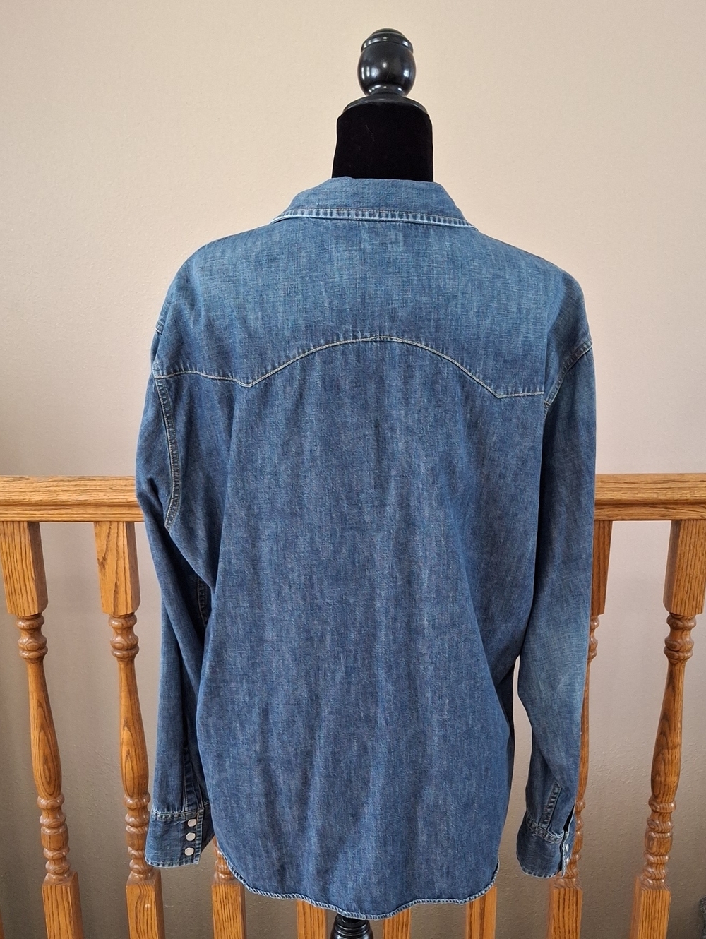 Levi's Denim Western Button Down Shirt - Picture 4 of 7